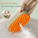 Escova a Vapor Massageadora Para Cães e Gatos