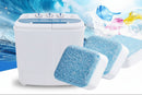 Kit com 10 pastilhas para limpeza de máquinas de lavar roupa