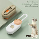 Escova a Vapor Massageadora Para Cães e Gatos