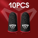 10 peças luvas de ponta de dedo para jogos