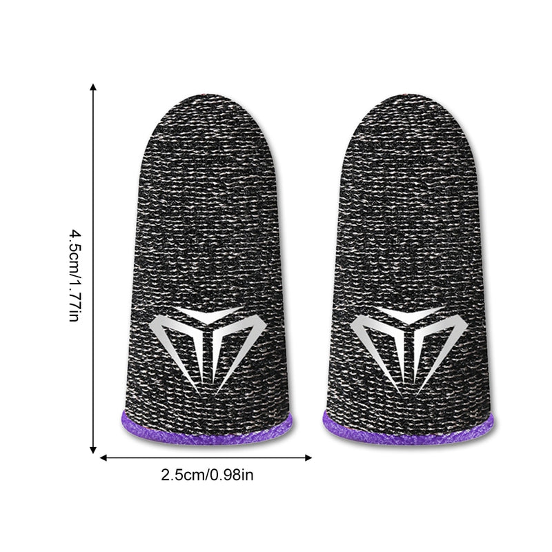 10 peças luvas de ponta de dedo para jogos