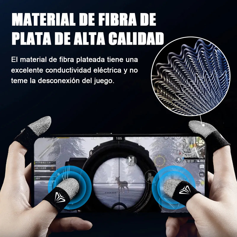 Luvas de dedo para jogos de celular ''freefire pug entre outros mobile.