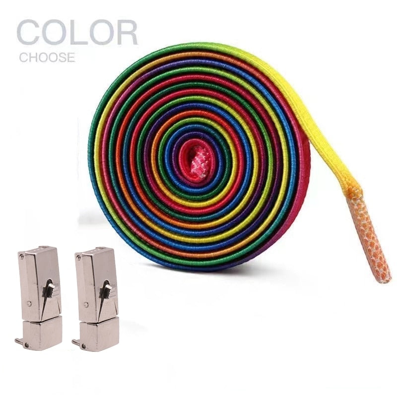 Cadarços sem laços ,cadarços elásticos para mulheres sem amarrar tênis