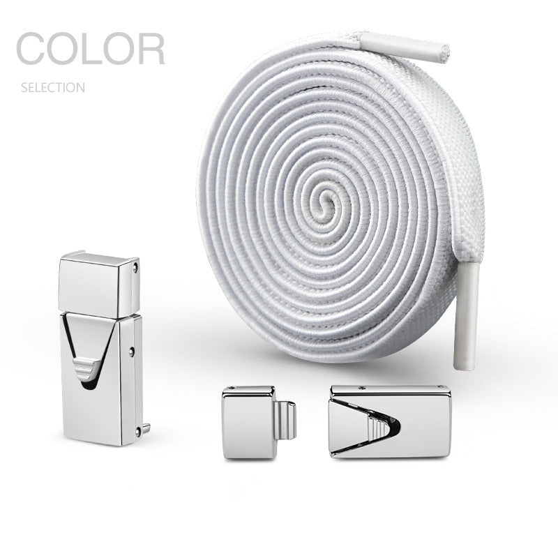 Cadarços sem laços ,cadarços elásticos para mulheres sem amarrar tênis