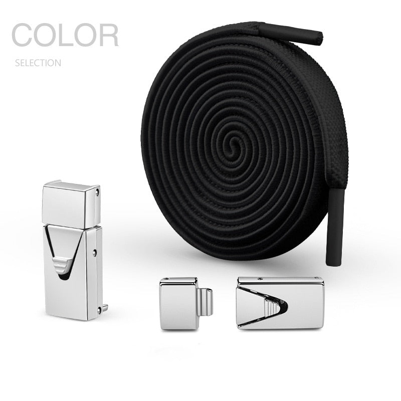 Cadarços sem laços ,cadarços elásticos para mulheres sem amarrar tênis